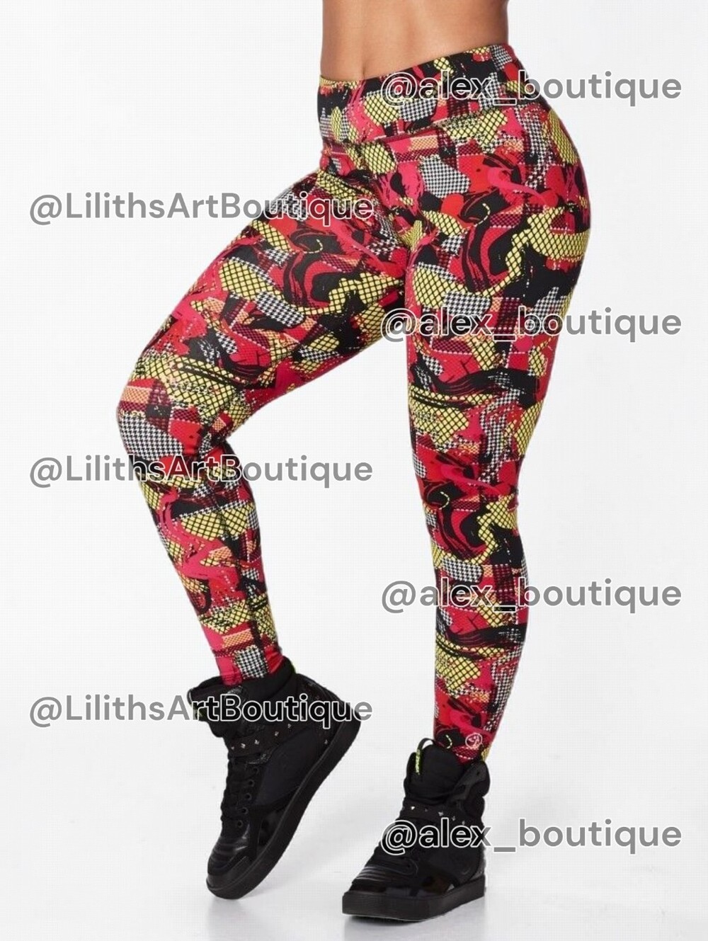 Zumba Pretty Powerful Leggings Mell-Oh Yellow Size S (E014)